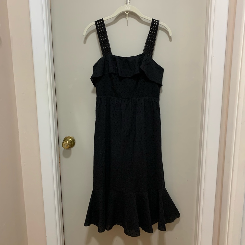 J Crew Ruffled Midi dress